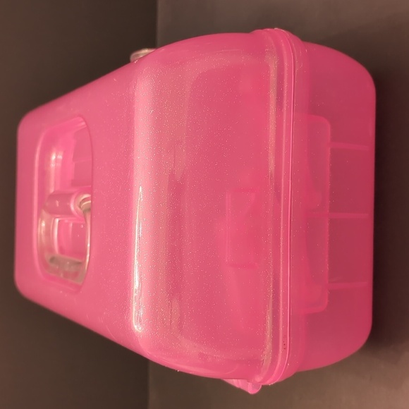 Caboodles Pink Sparkle On The Go Girl Travel Makeup Case . - Picture 3 of 11